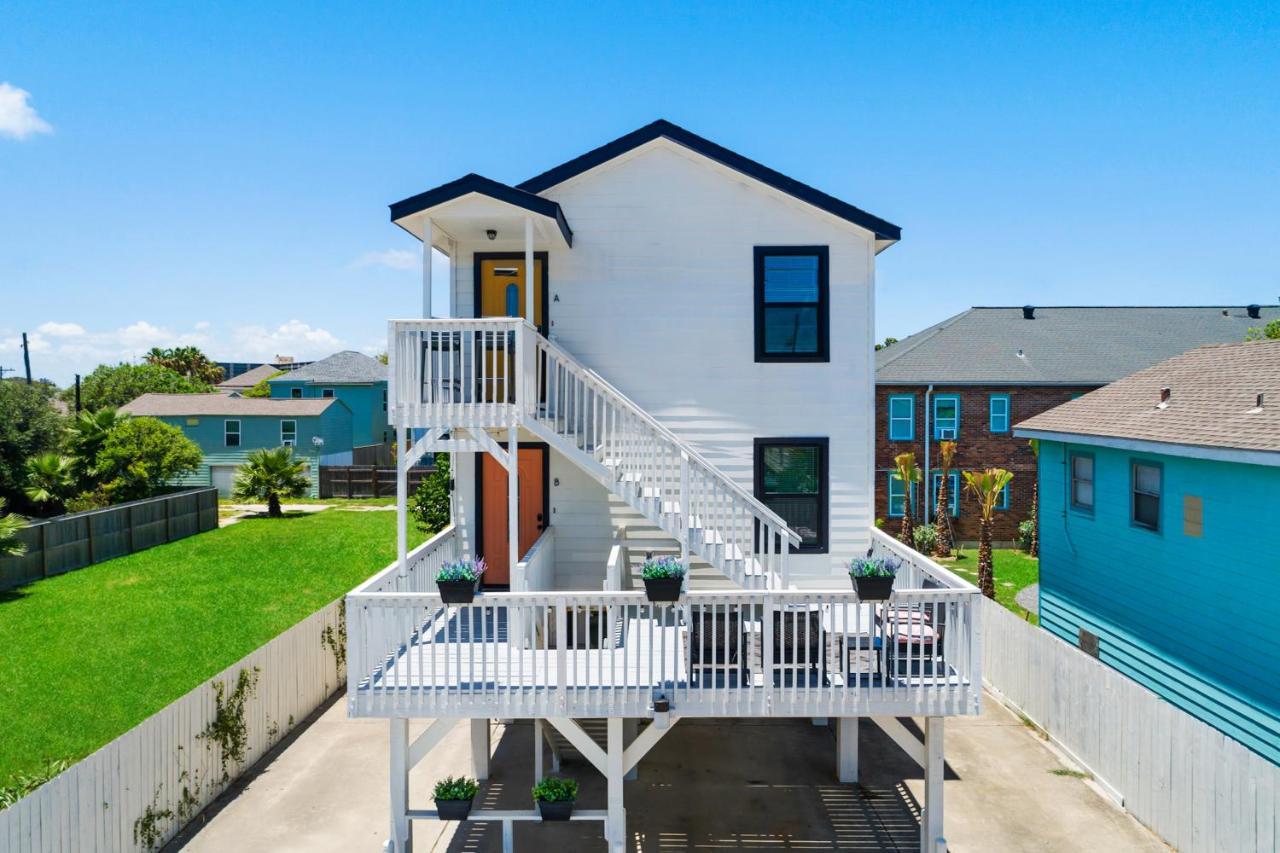 Soleil House - Unit D Villa Galveston Exteriör bild